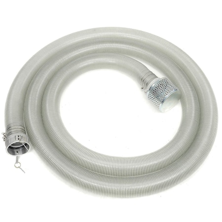 Be Pressure Suction Hose Kit, 4 Dia, 25'L, Aluminum Camlock 85.400.091